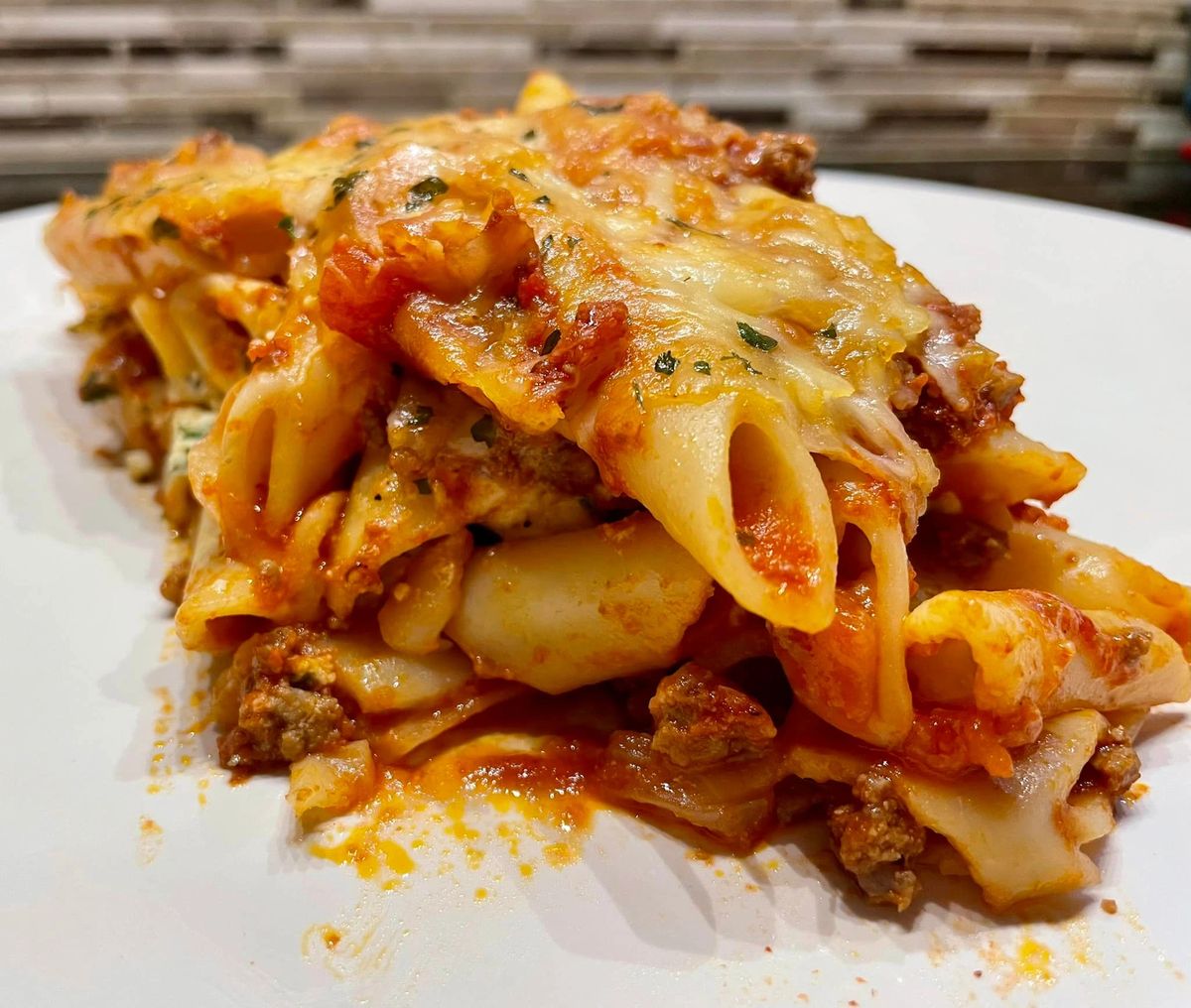 Baked Ziti Bolognese